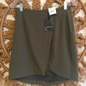 Trouve- olive skirt